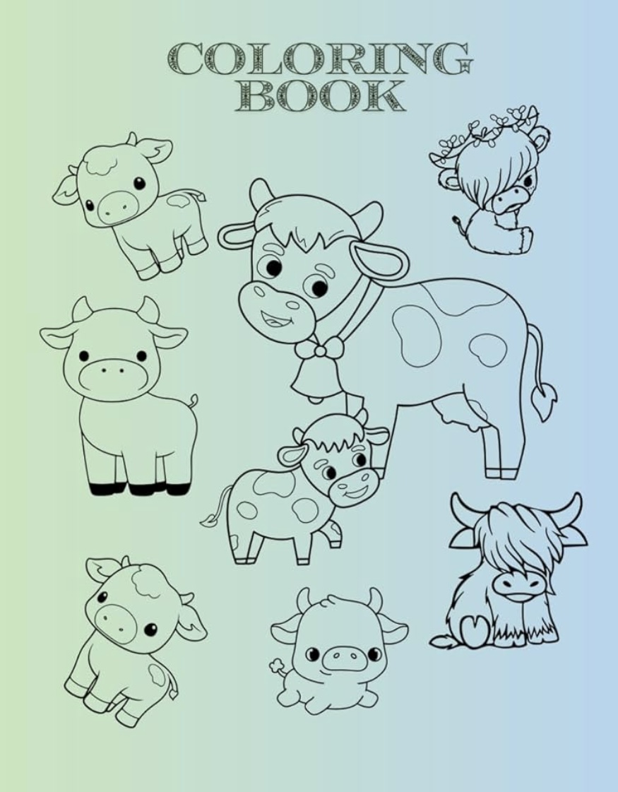 Cow Coloring Book by Ana L. Vazquez